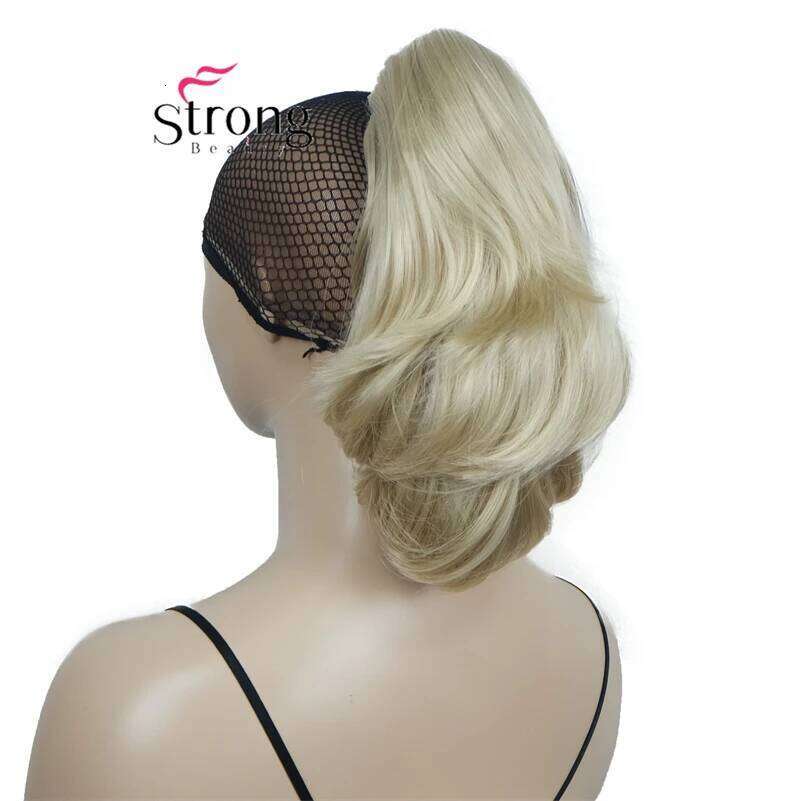 Strongbeauty 12" Curly Styled in Claw Ponytail Hair Extension Dual Use Synthetic Hairpiece 125g with a Jaw/claw Clip