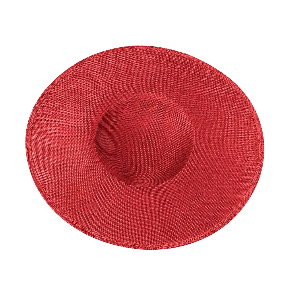 Big Top Hat 40 CM Size Women Party Dinner Deby Cocktail Ladies Chapeau Cap Bride Wedding Fascinators Base DIY Hair Accessores 250729