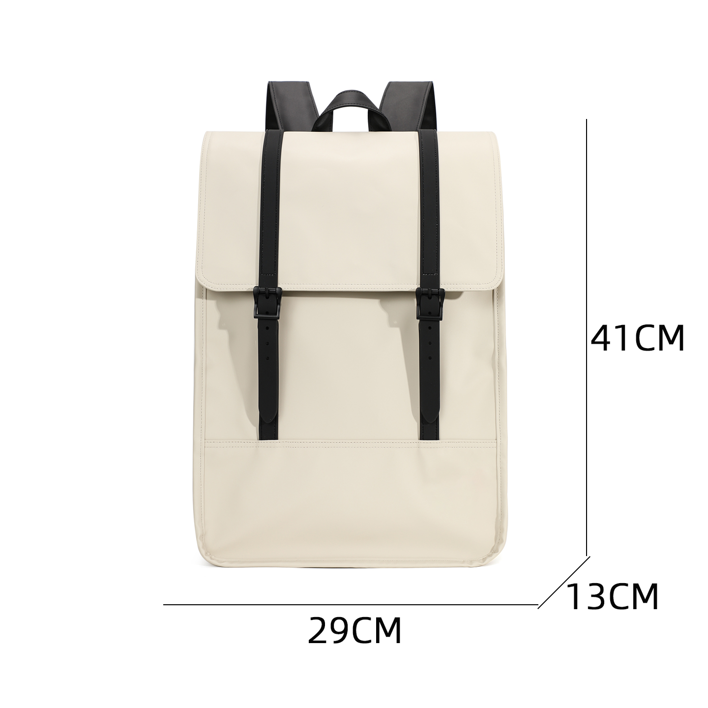 Unisex computer bag, commuting business leather backpack, new niche large capacity waterproof backpack