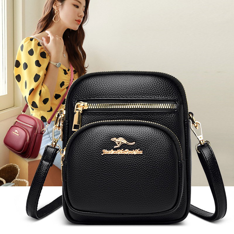 2025 Summer New Women's Bag Soft Leather Diagonal Cross Bag New Light Luxury Style Women's Shoulder Bag Fashion Women's Diagonal Cross 