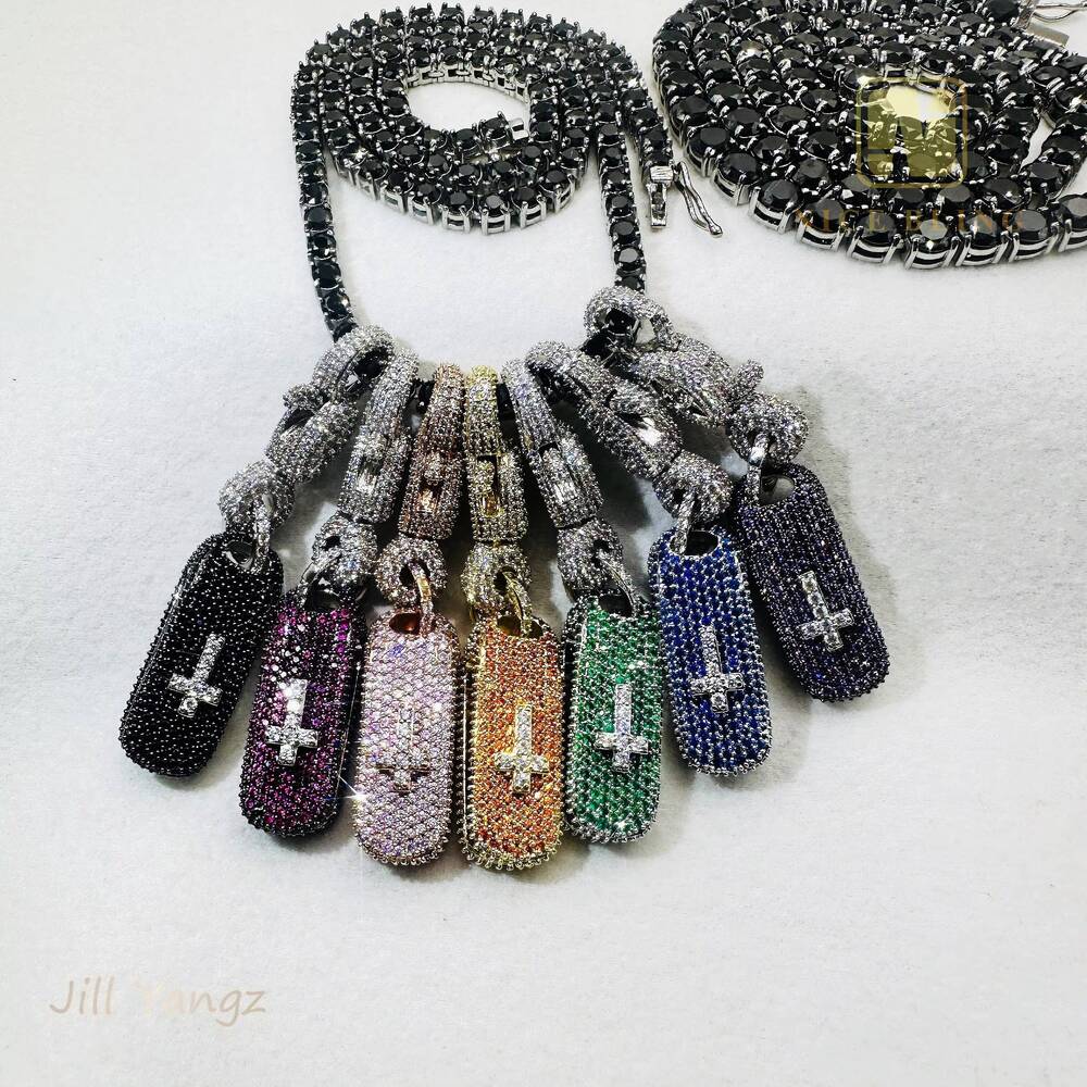 Manufacturer Wholesale Black Tennis Chain 4mm 6mm Quality Cubic Zirconia Surgical Steel Waterproof Hip Hop Necklace Bracelets