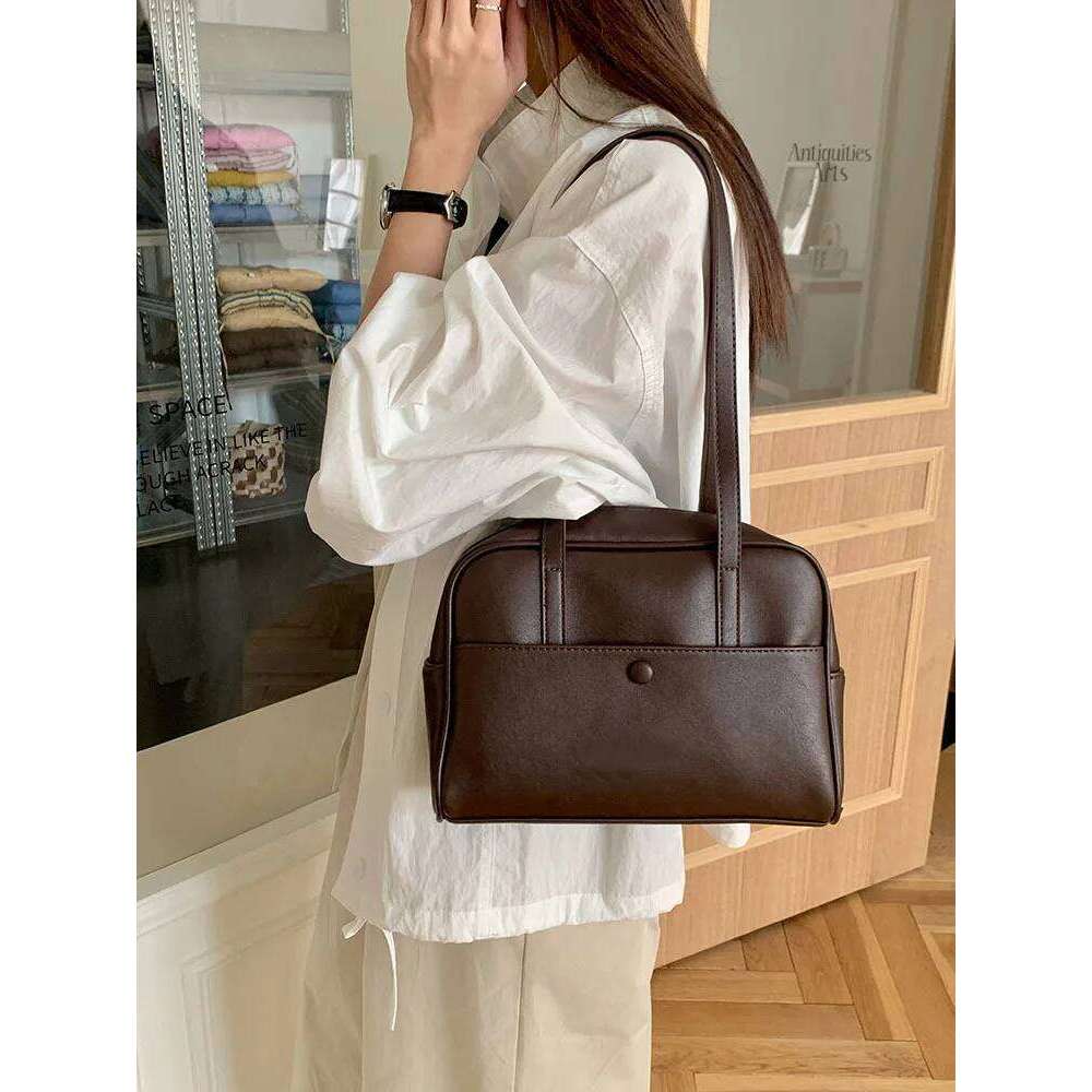 Large capacity single shoulder for women new retro underarm versatile tote bag