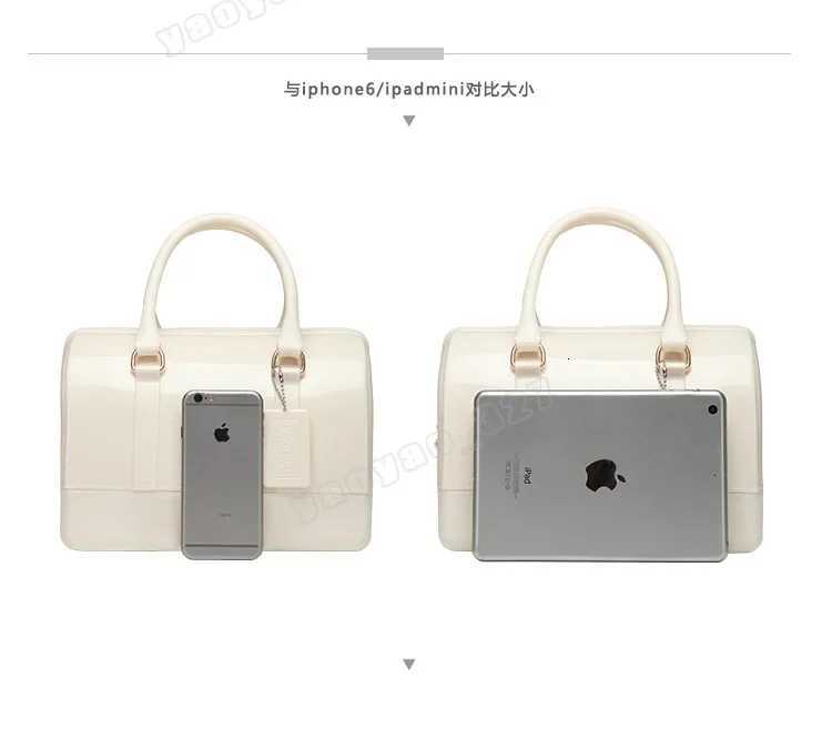 Waterproof Candy Jelly Bag Boston Pillow Bag One Shoulder Crossbody Simple Versatile Womens Bag Medium Large Y250730