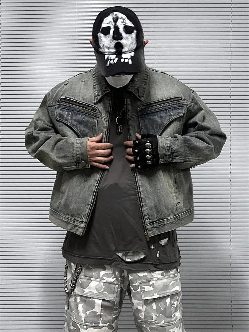 Y2k Girl Graffiti Jeans skull head Cowboy Baseball Hat Wash Graffiti Hip Hop Cap Women Men Party Team Baseball Cap 250730