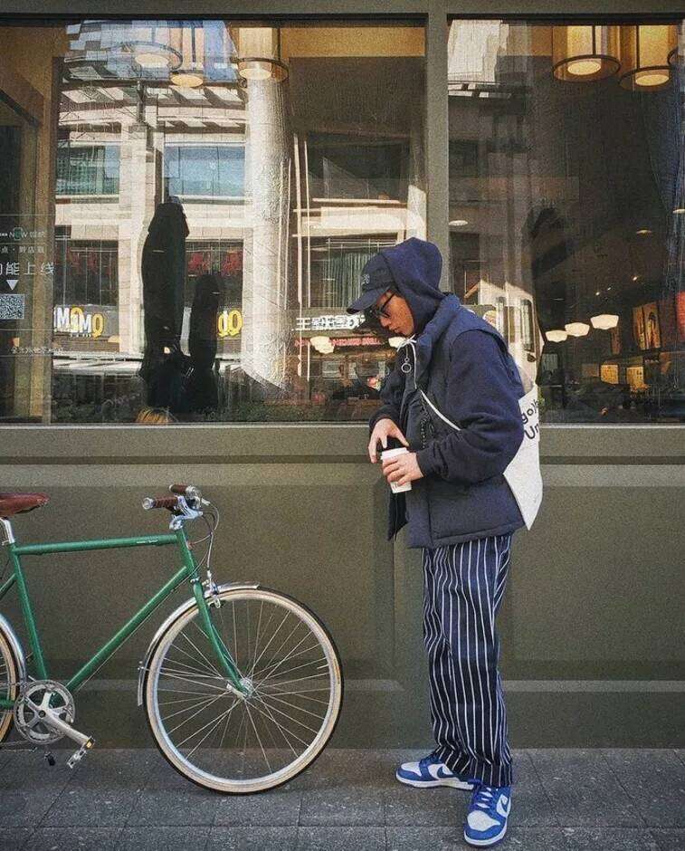 COOKMAN CHEF PANTS STRIPE AH.H published striped couple loose chef pants