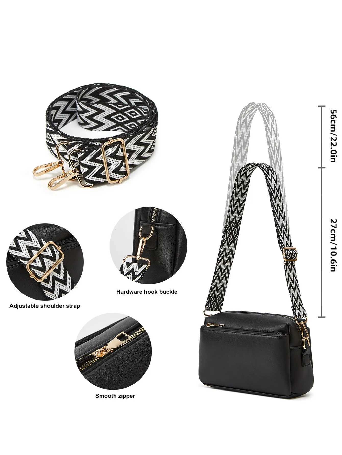 Womens Bag Single Shoulder Crossbody Small Bag New Multi Zipper Anti Splashing PU Womens Bag Womens Small Square Bag Y250730