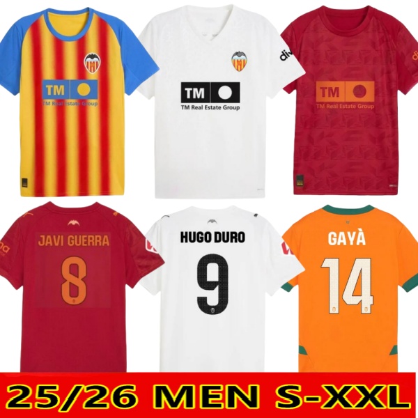 25/26 valencia CF soccer jerseys camisetas de futbol men Valencia football shirts 2025 2026 third kids kit camiseta vcf DURO GAYA MUSAH chemise