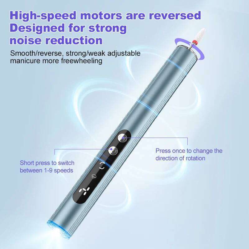 Electric Polish Drill hine with UV Lamp Portable Manicure Set Exfoliation and Polishing for Nail Salon