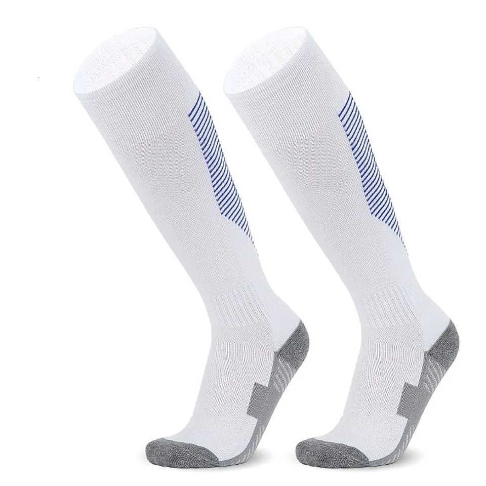 Towel Bottom Childrens Football Socks Adult Over Knee Non Slip Kids Soccer Long Tube Striped Sports Basketball Socks Z250731