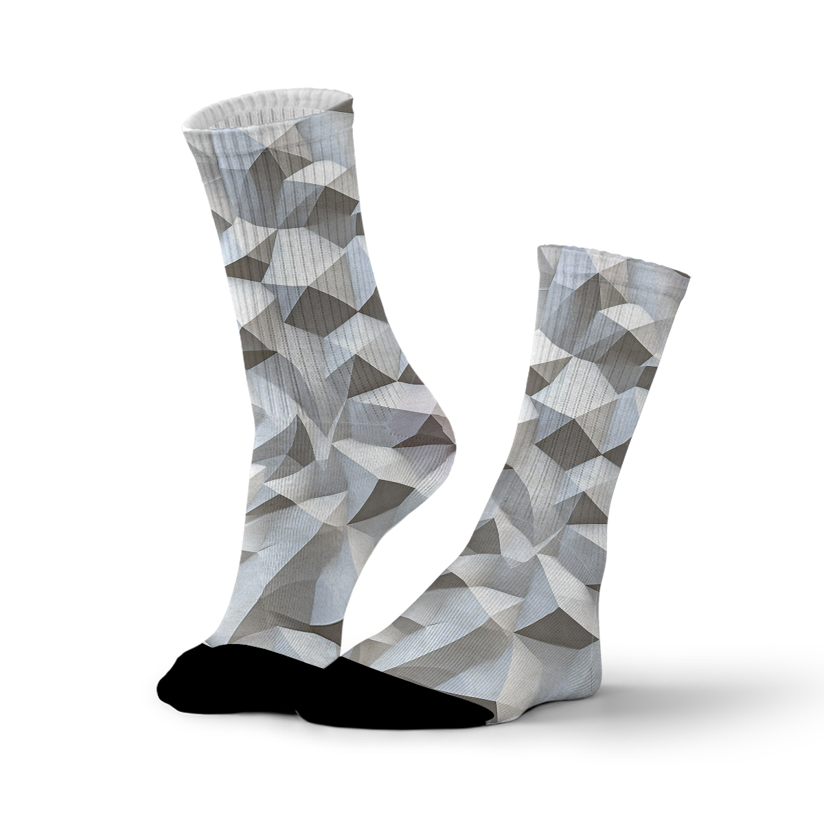 Geometric Triangle Pattern Unisex Tube Sock C118