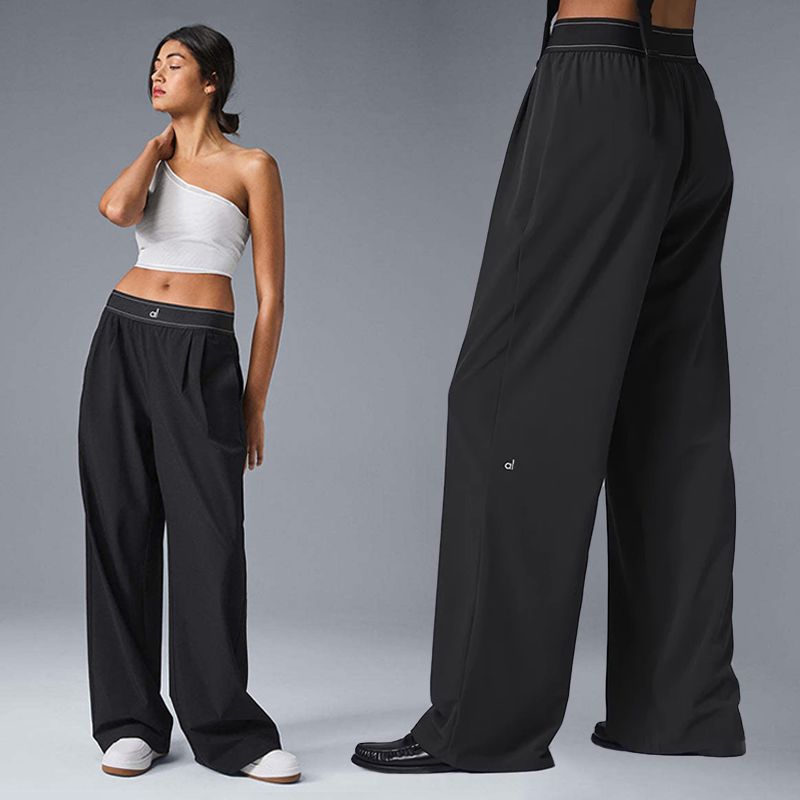 A-2025 Suit Pants Women High Waist Sports Straight Pants Comfortable Fashion Wide Leg alPants Yoga Fitness Sacks Overalls