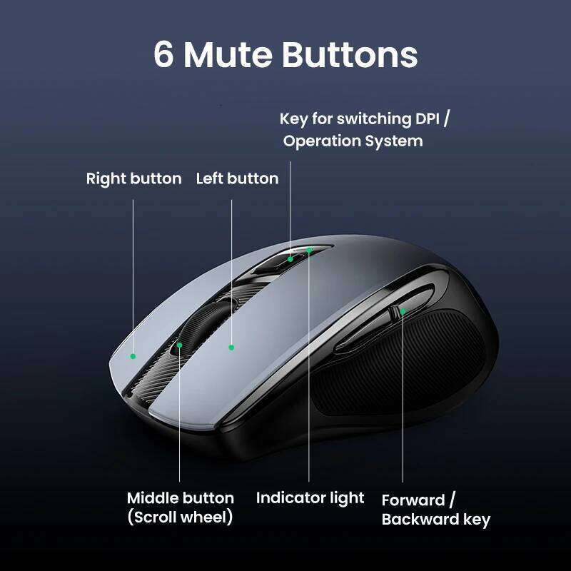 Designer Brand Wireless Ergonomic DPI Mute Button for Writing Board Laptop Mute G Mouse