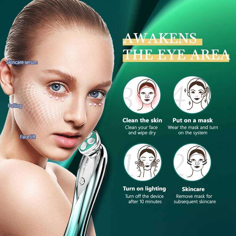 Eye Massage Device Skin Firming Microcurrent Removing Wrinkles Fine Lines Revitalizing and Anti Aging Beauty Instrument