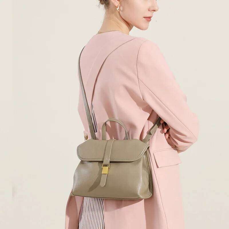 Jonlily Women Genuine Leather Shoulder Female Handbag Totes Casual Crossbody Small Daybag Commuter Bag Purse -Kg1846