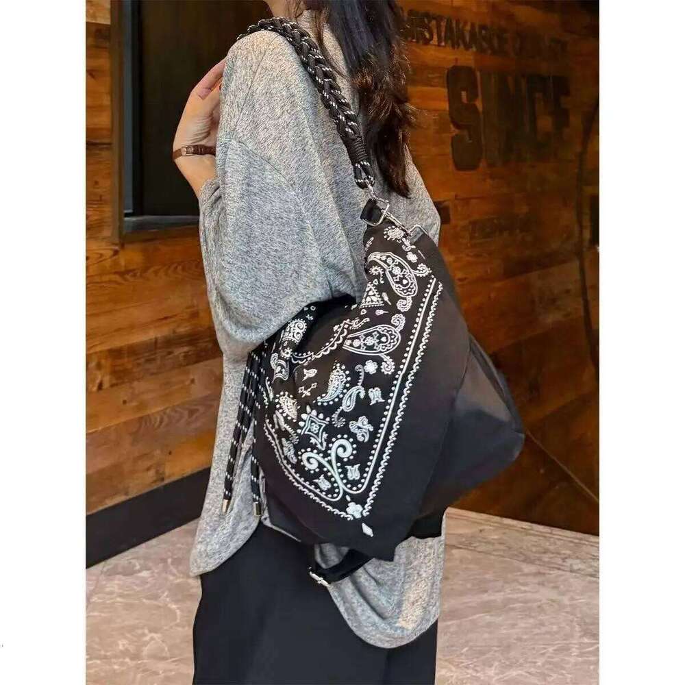 Chinese Style Bags For Women Designer Handbags Purses 2025 New In Polyester Cashew Flower Pattern Braided Strap Shoulder