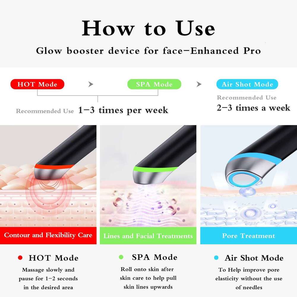 Home Use Beauty Equipment Anti-aging Skincare Wand Red Blue Light Therapy Vibrating EMS Eye Facial Lifting Device Face Massager