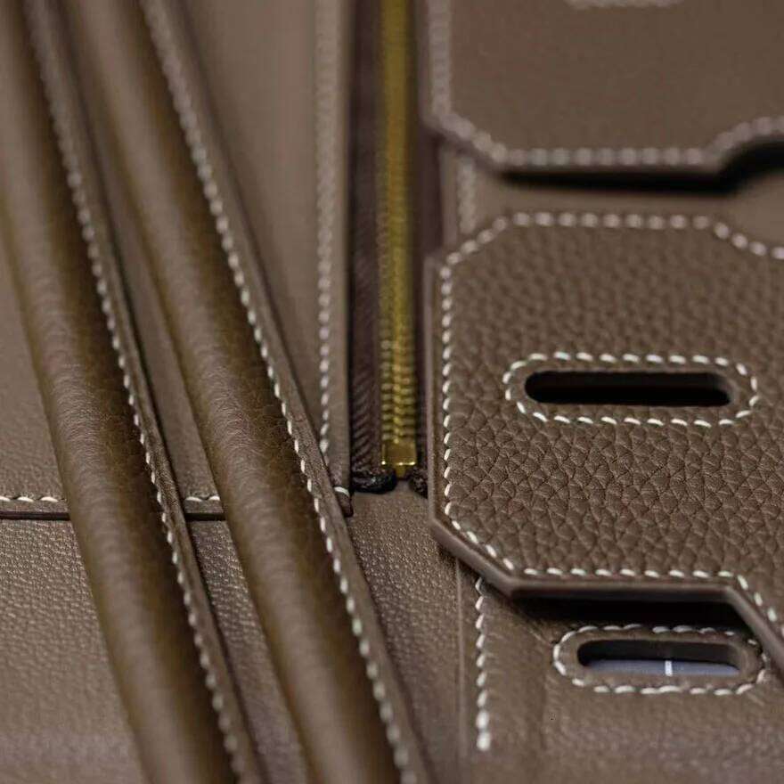 High quality - Gorgeous designer women's Togo leather handbag with hand-ed large capacity