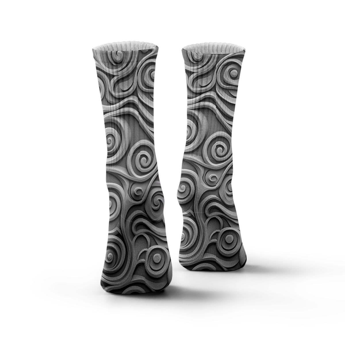 Vintage Swirl Pattern Unisex Tube Sock C119