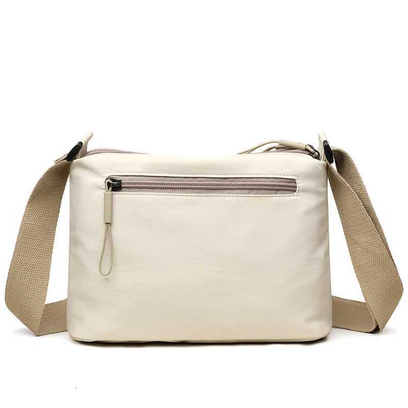 Polyester lightweight multi-layer large-capacity nylon bag for ladies casual water-resistant portable fashionable single-sh Y250730