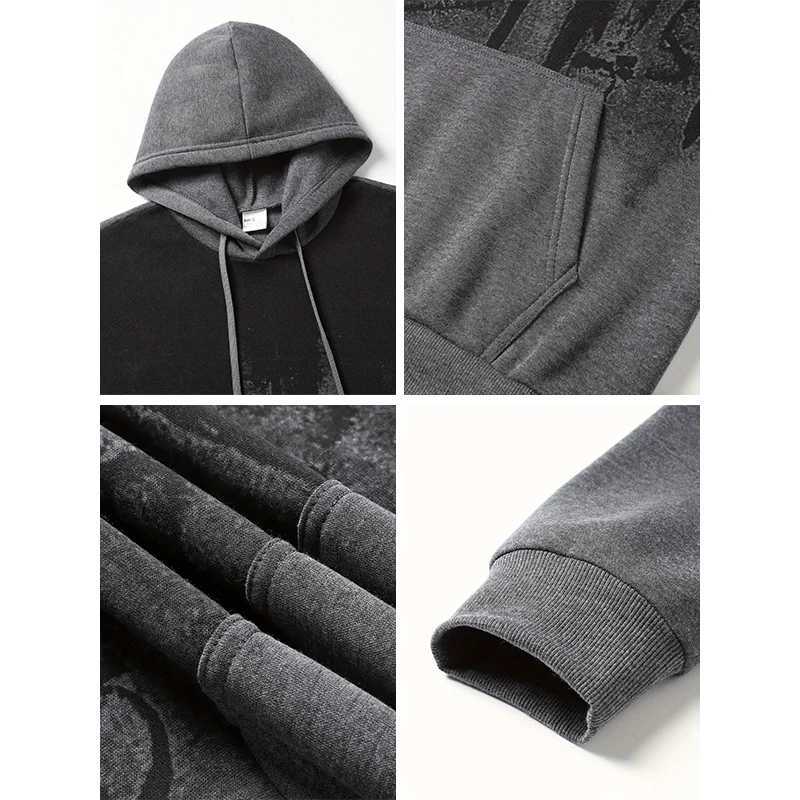 2025 Mens Tracksuit Hooded Sweatshirt Black Sweatpants Male Urban Fashion Hoodie Outfits Autumn Daily Casual Sport Jogging Suit XJ250731