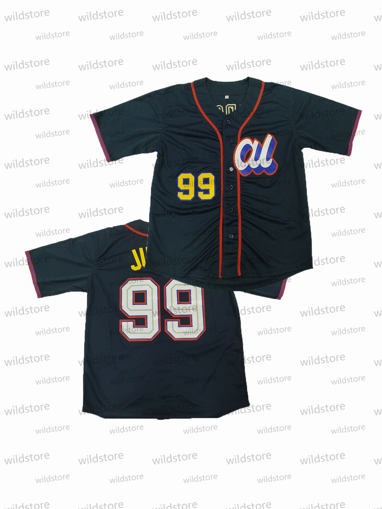 In Stock 17 OHTANI Baseball Jerseys #JUDGE Sweatshirt - Embroidered Stitched Jerseys Breathable Slight Stretch Polyester