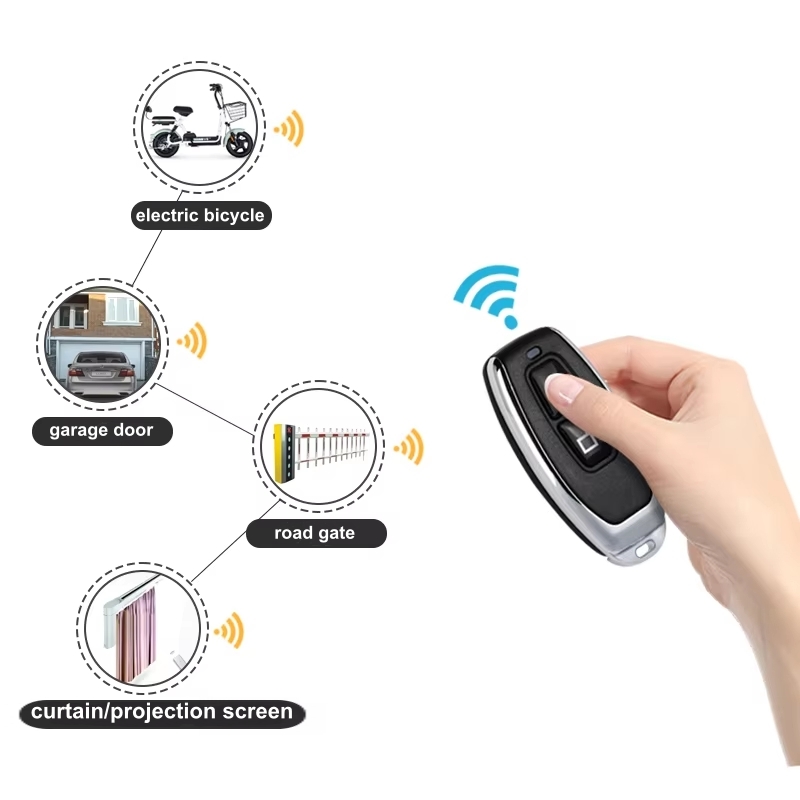 433/315MHz Self Copy RF Remote Control Wireless Transmitter 2 Buttons for Garage Door Gate Home Opener