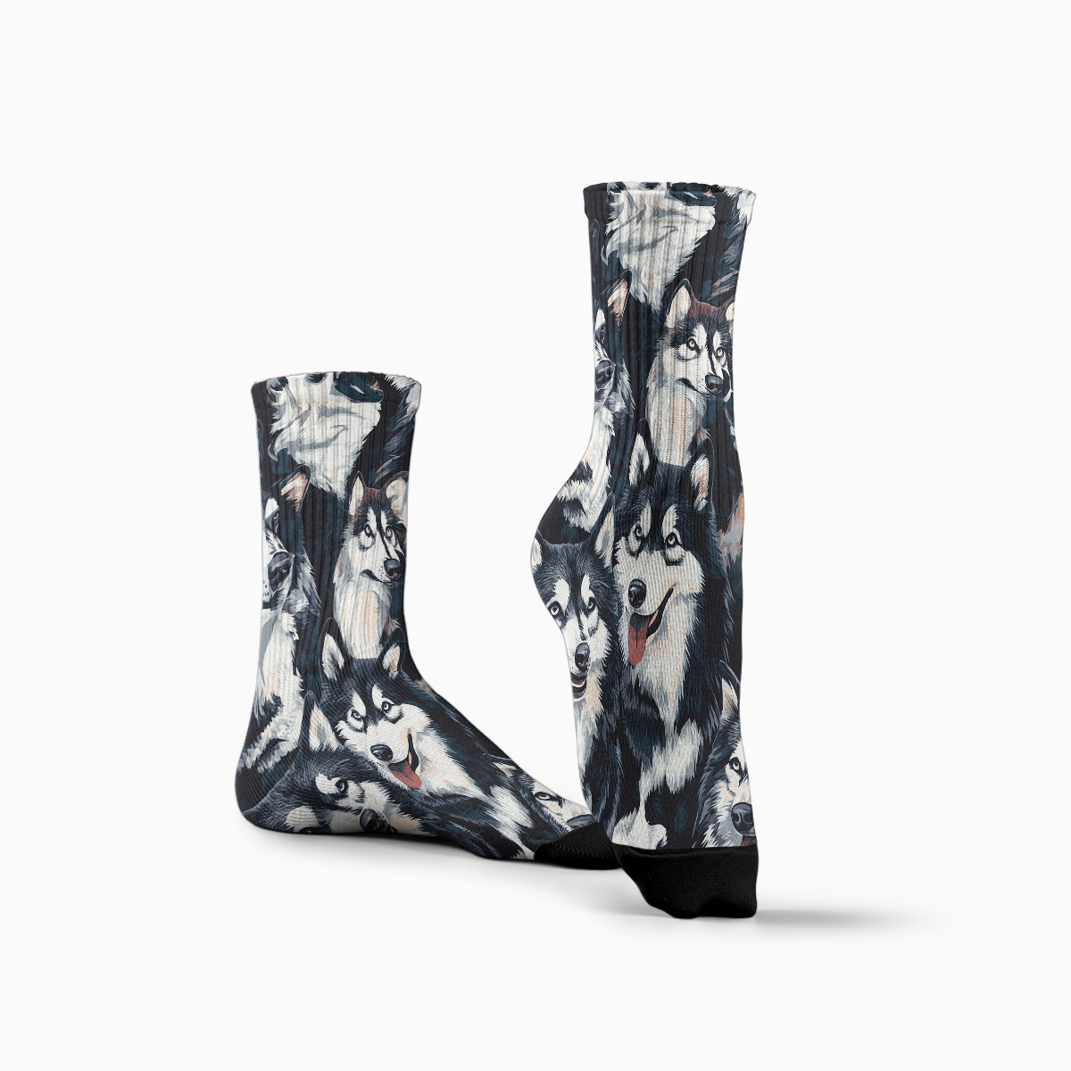 Alaskan Malamute Print Unisex Tube Designer Socks C133