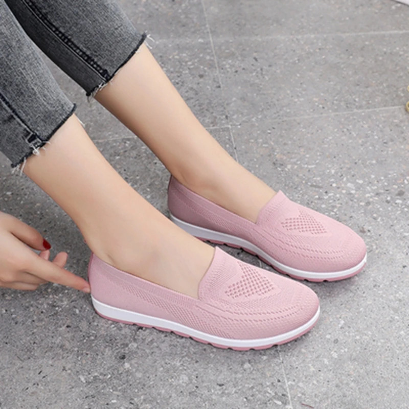 womens summer sneakers slip on flat shoes Womens Casual Loafers walking shoes Female Outdoor Mesh Soft Bottom Sports Shoes 250724