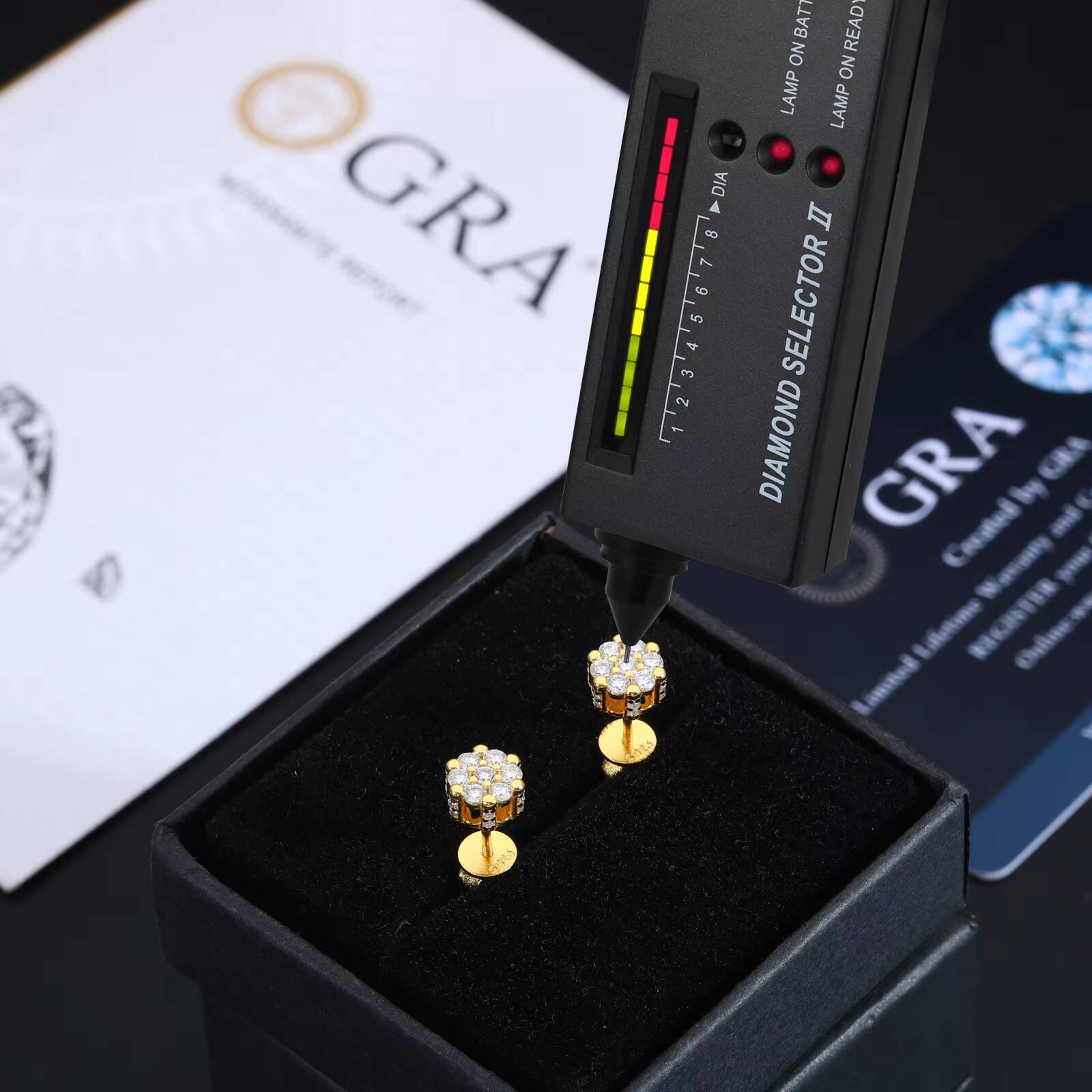 Fashion Jewelry Wholesale Flower Shape Custom 925 Sterling Silver VVS Moissanite Diamond Cluster Stud Earring