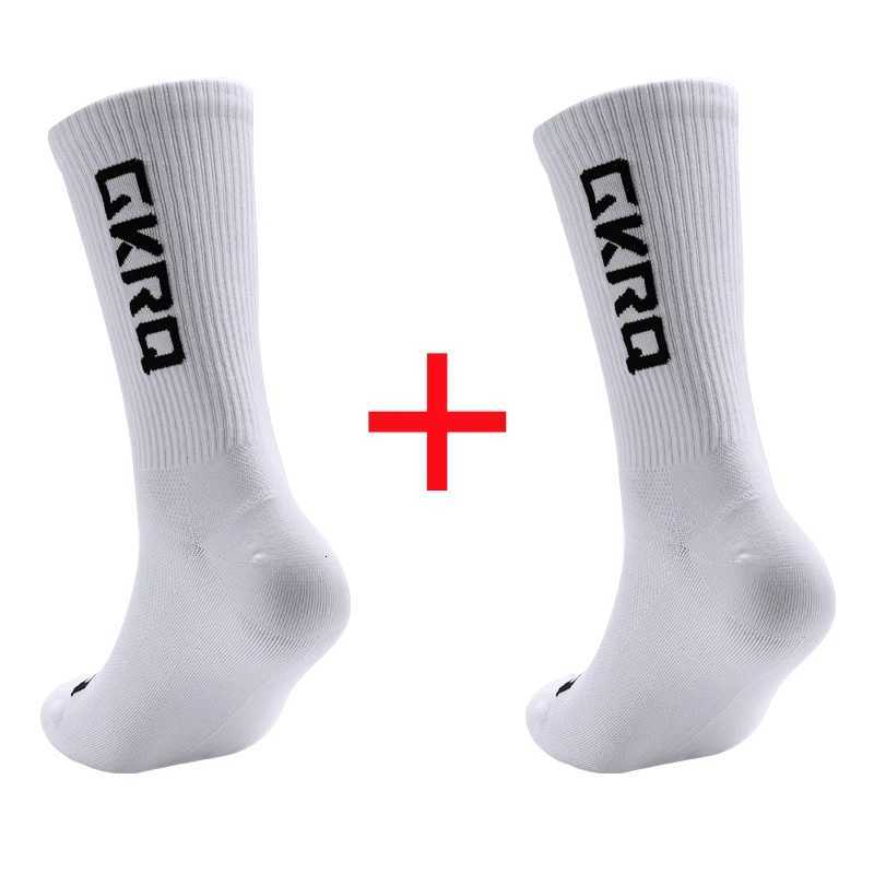 2pairs GKRQ New Cycling Socks Bike Nurse Compression Road Bike Running MTB Knee-high White Sports Funny Brand Black Z250731
