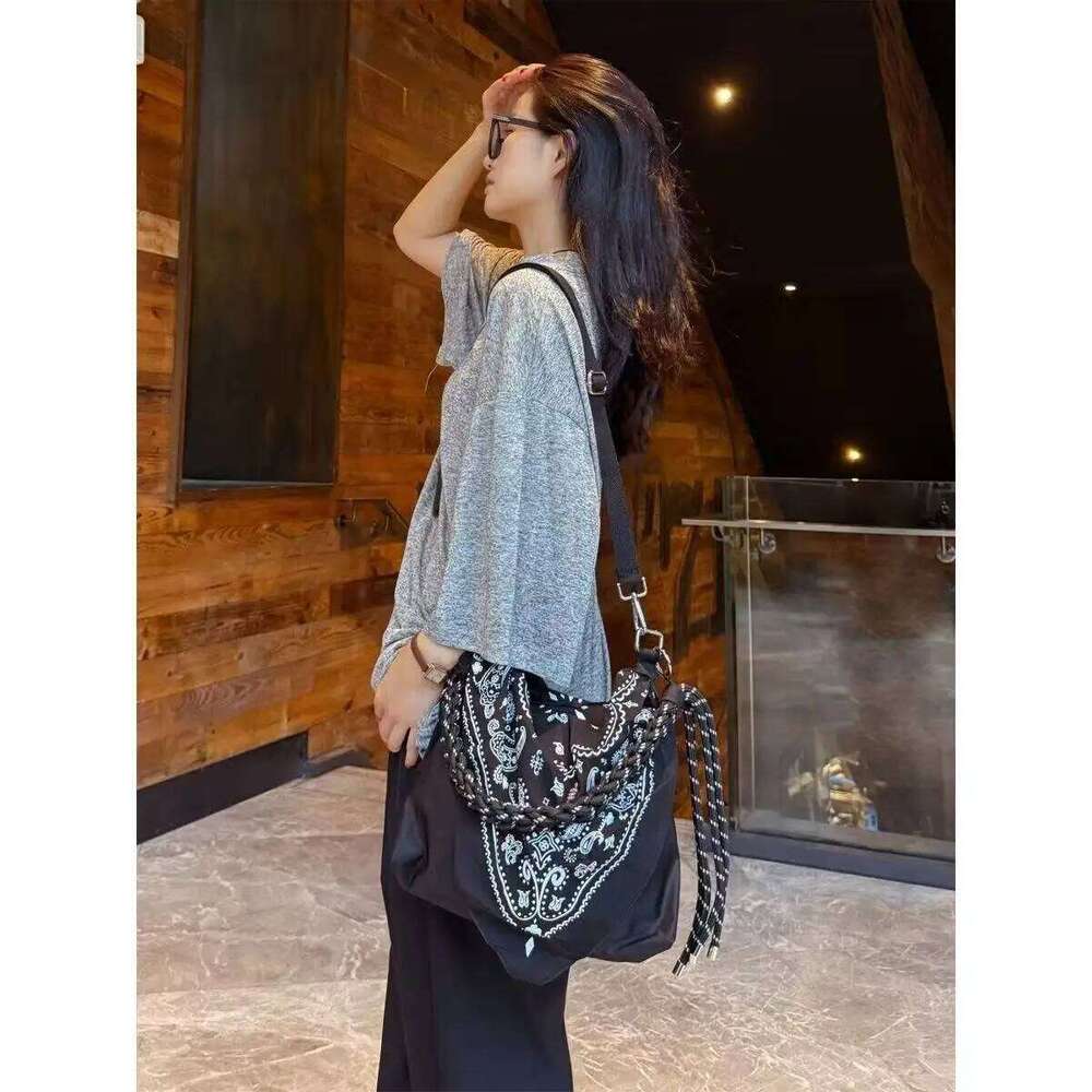 Chinese Style Bags For Women Designer Handbags Purses 2025 New In Polyester Cashew Flower Pattern Braided Strap Shoulder