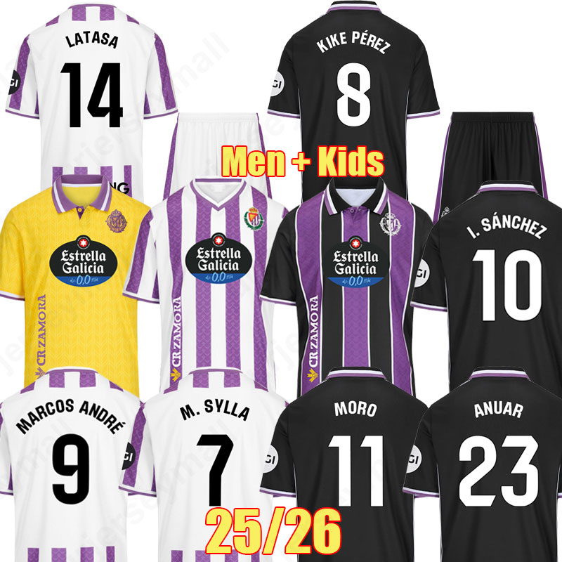 3XL 4XL 25 26 Real Valladolid soccer jerseys MORO KIKE PEREZ MARCOS ANDRE Plano L. Olaza R.Alcaraz 2025 I. SANCHEZ ANUAR camisetas de futbol men kids kit