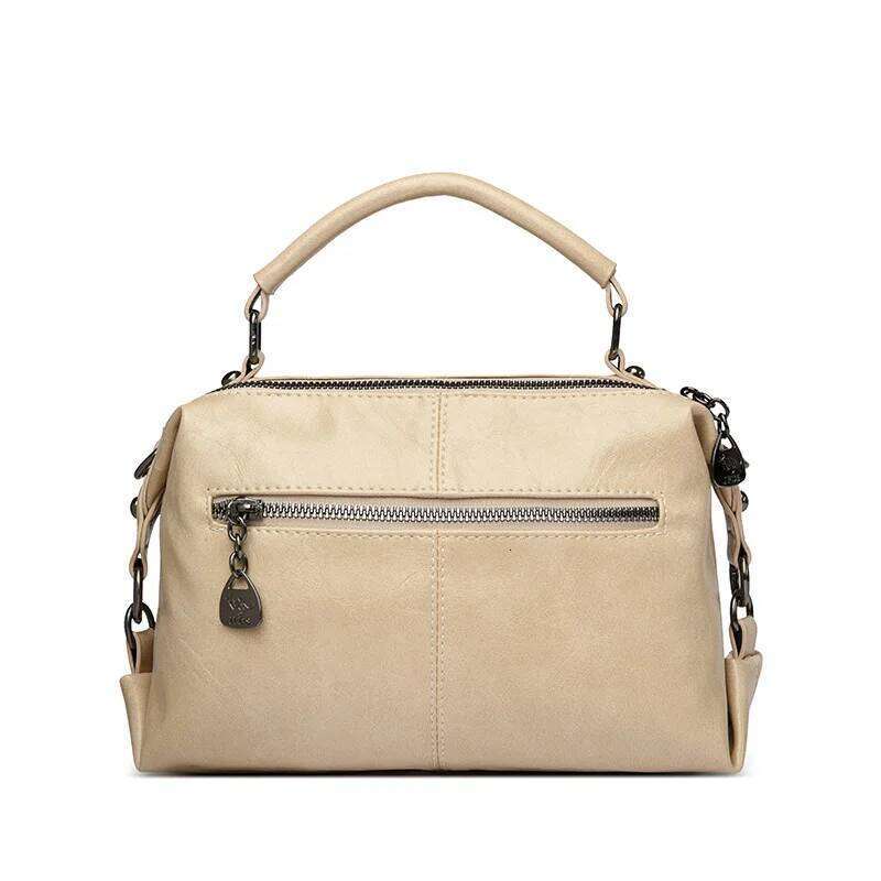 European And American Niche Handbags For Women 2025 Summer New Boston Shoulder Versatile Retro Commuter Crossbody Bag