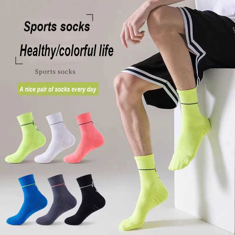 1/3 Pair Professional Running Socks Mens Women Marathon Whiteline Cycling Socks Mens Womens Sport Running Sports Socks Z250731