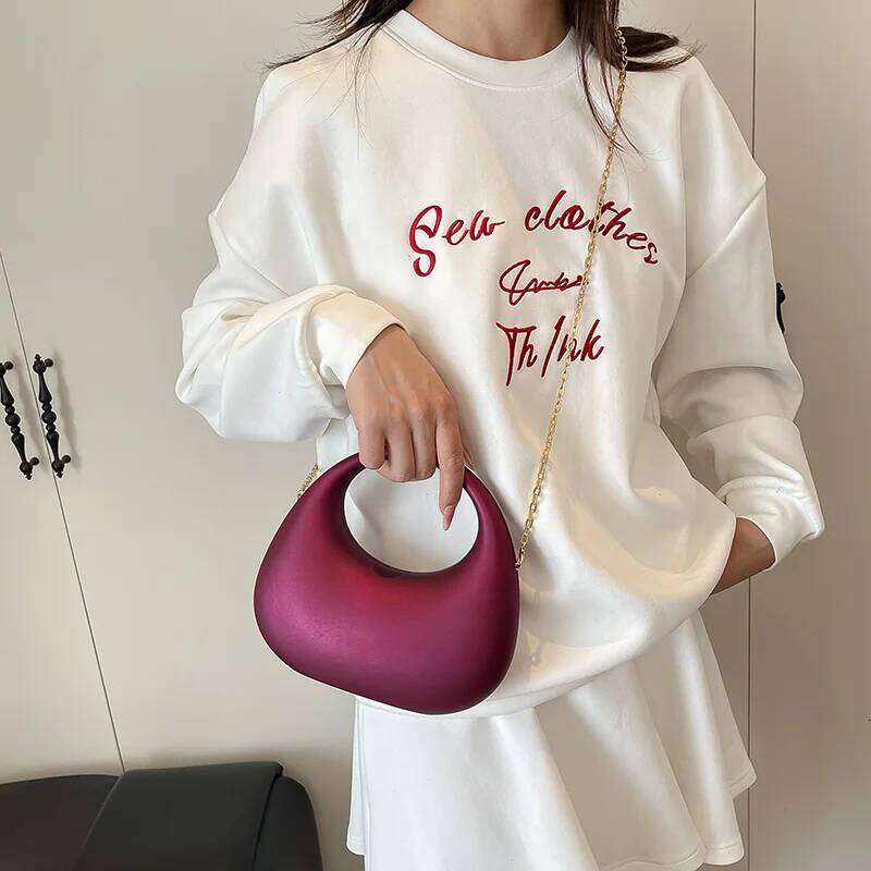 MOODS Elegant Evening Clutch Bags For Women Acrylic Frosted Round Top-Handle Bag Wedding Dinner Party Designer Handbags