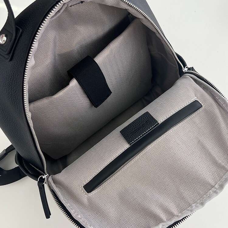 New Top Layer Cowhide for Women Large Capacity ISN Style Student Travel Backpack designer bag B5