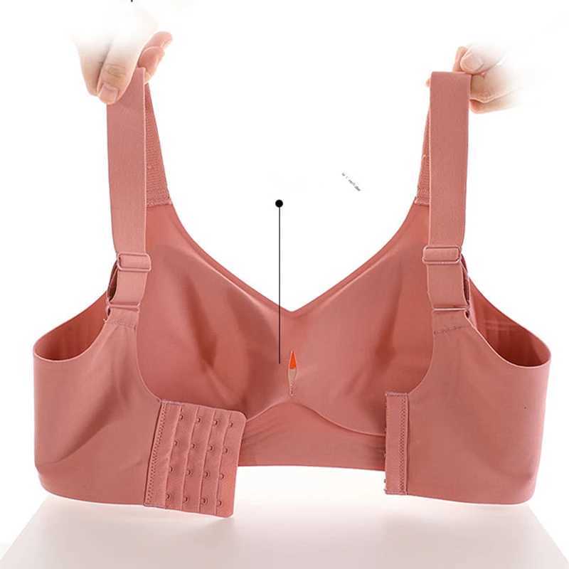 Beautiful Back Large Size Soft Support Push-up Bra For Women Seamless One-piece Wire-free Adjustable Sports Thin Bra Z250730