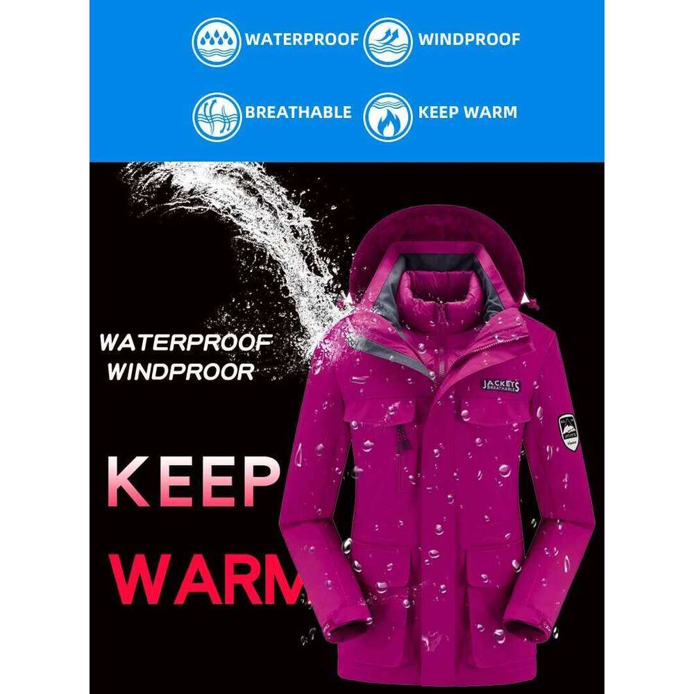 Suit Snowboard Suits New Women Windproof Waterproof Warm Thicken Snow Pants And Down Jacket Clothes Set Winter Ski