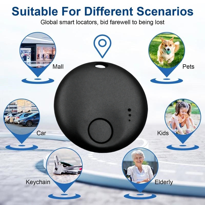 Smart GPS Tracker, Only for Android Phone(Google Find My Device), No Monthly Fee, Real-time Accurate Locator, for Car/Pets/Children/Elderly/Valuables 