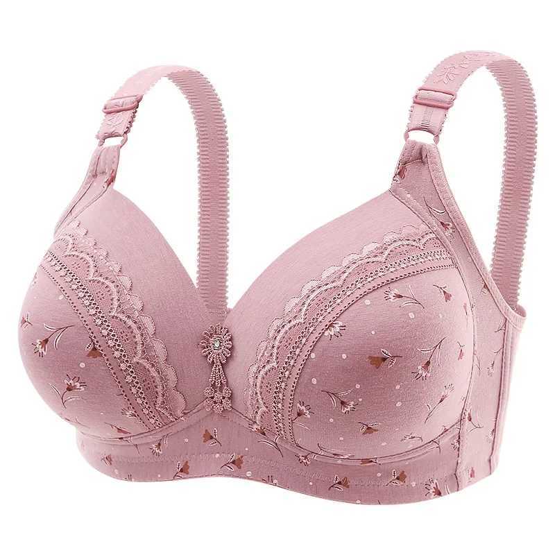 46-52 B/C/D Lace Bra Plus Size Bra for Women Underwear Bralette Sexy Female Large Size Push Up Brassiere Soft Thin Cup Lingerie Z250730
