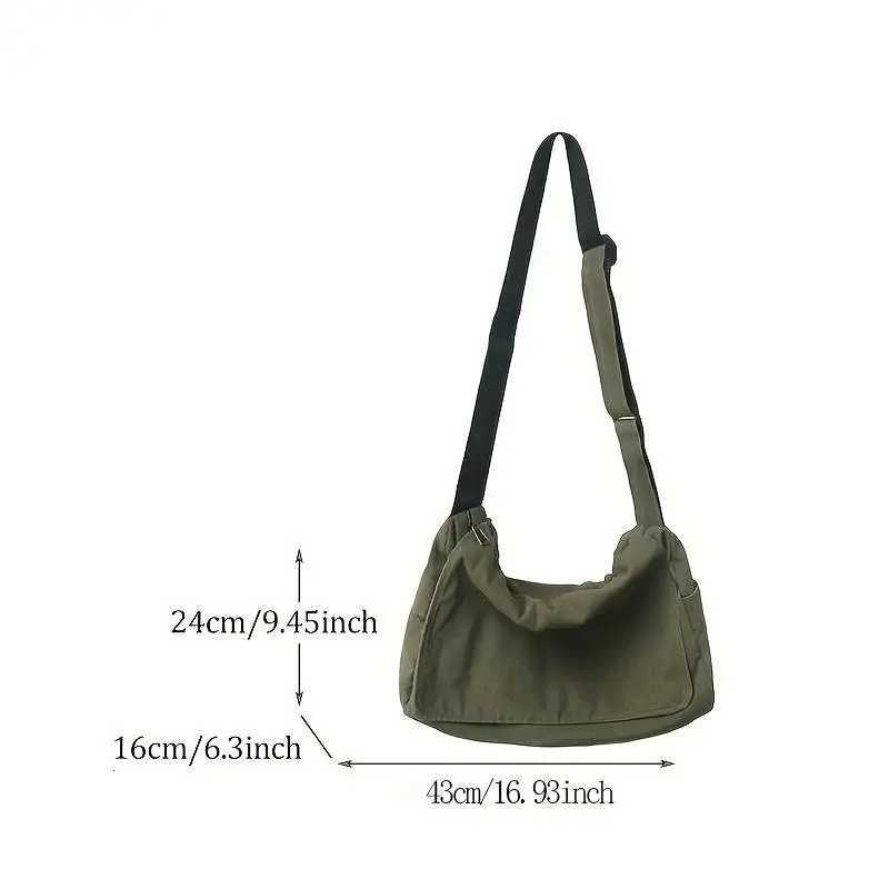 2024 Womens Messenger Bag Vintage Handbag Canvas Teenager Shoulder Tote Bags Casual Handbag Crossbody Handbags G250729