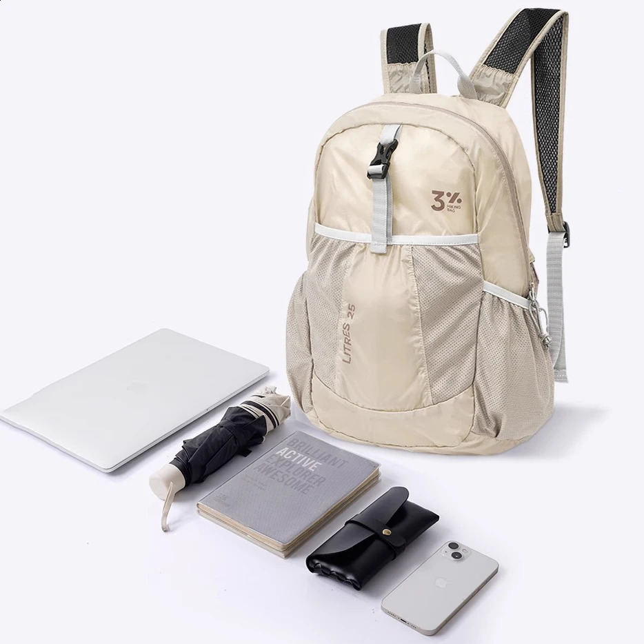 2025 Ultralight Foldable BackpackWaterproof Hiking Daypack for Trekking TravelCompact Durable Small Bag with Adjustable Straps 250729