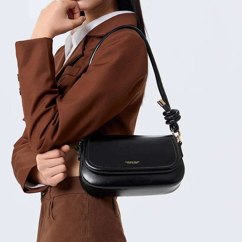 Semir Crossbody Women Outing Fashionable Small Square Lettering Printed Handbag Commuting Bag