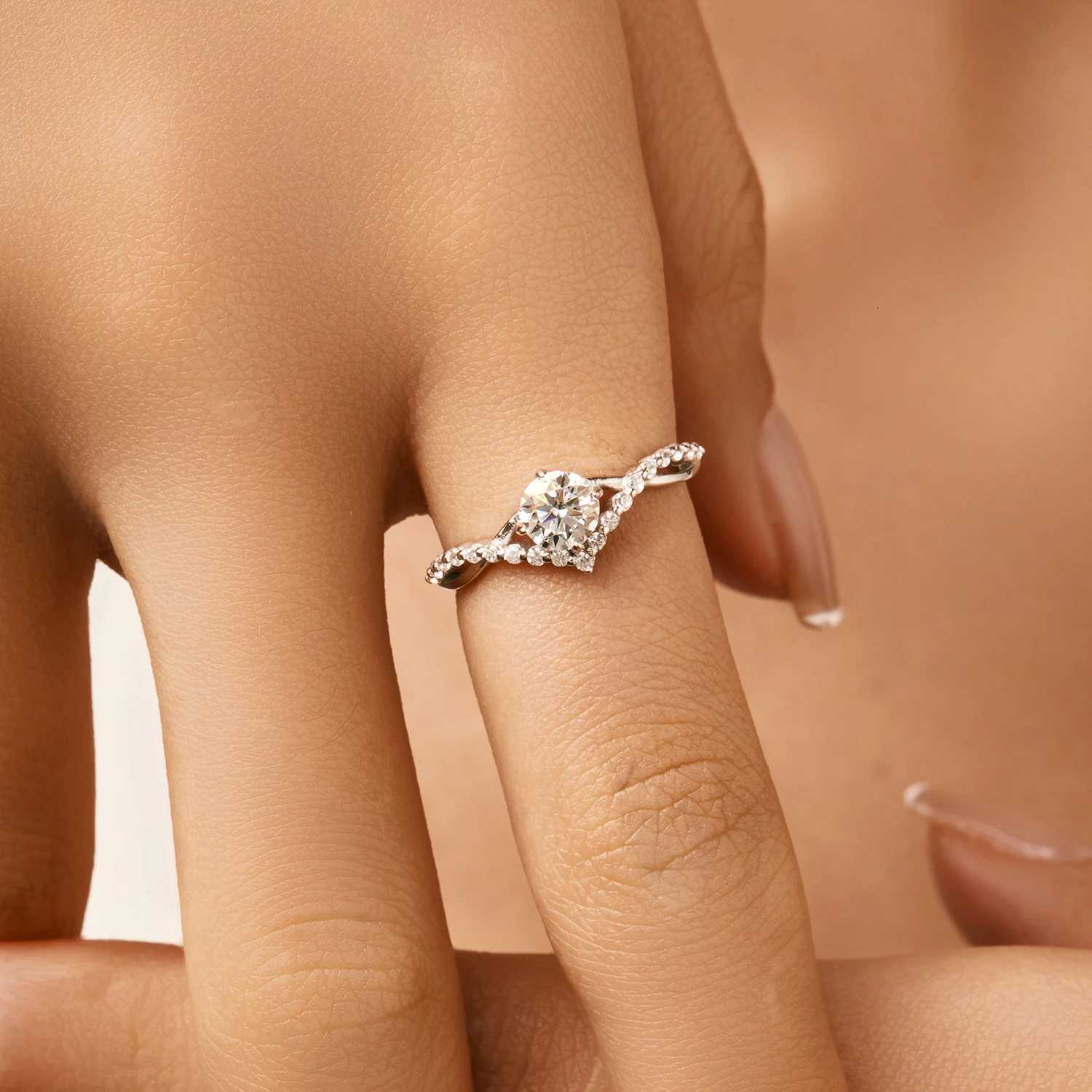 MODIAN Crown D Color Moissanite Ring Delicate Lab Diamond Ring 925 Sterling Silver For Women Wedding Engagement Jewelry y250730