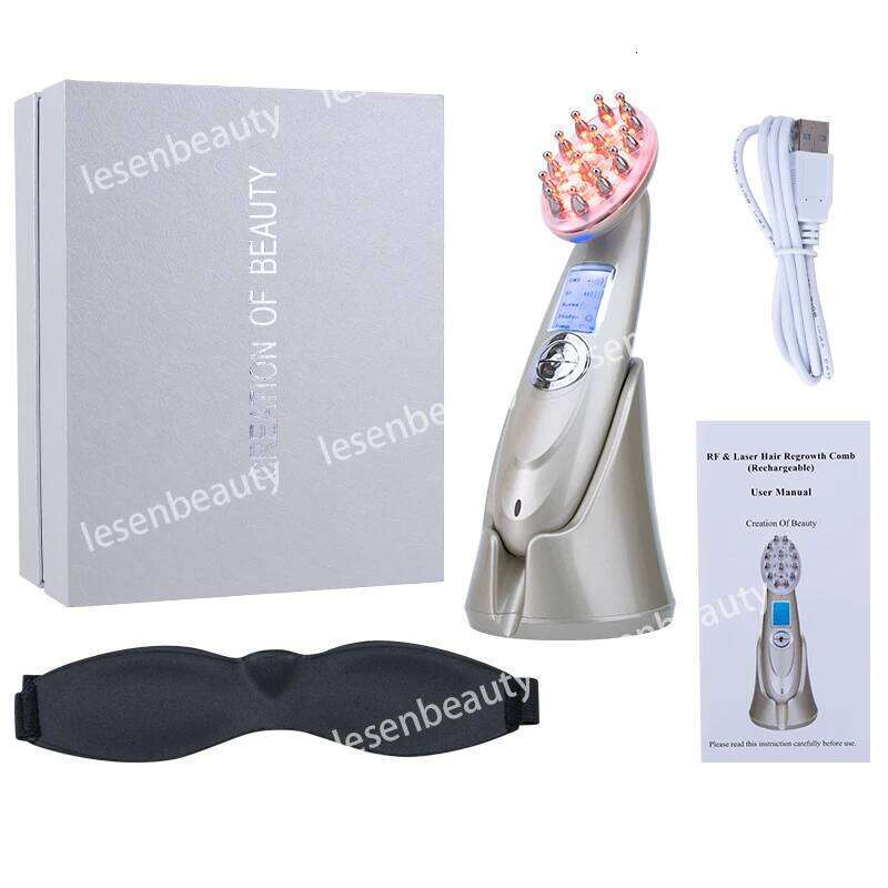 Infrared EMS Vibration Anti-Dropping Massager Scalp Massage Comb Micro-Current Care Hair Loss Treatment Travel Essentials