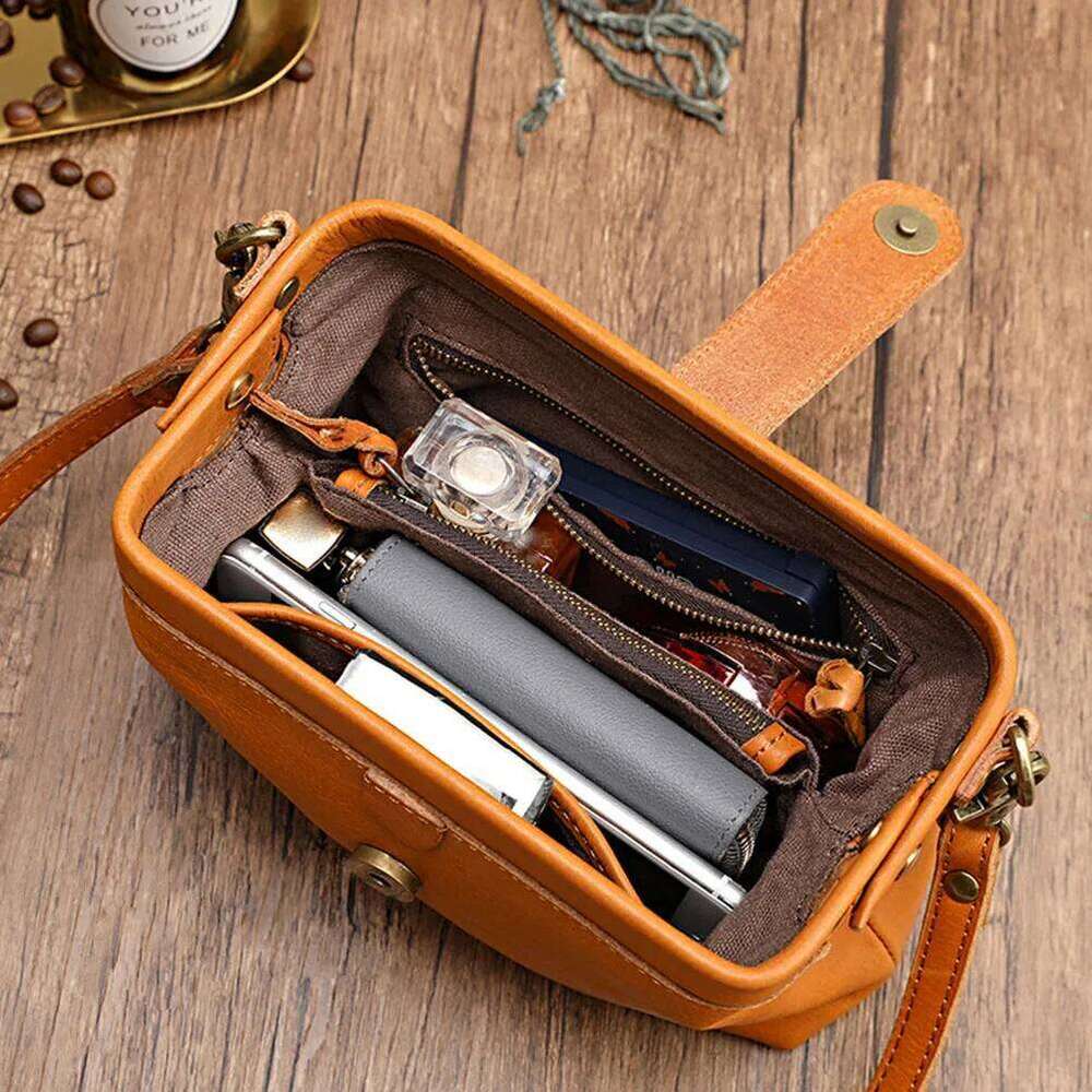 Casual Leather Shoulder Bags Retro Handmade Doctor Clutch Crossbody Bag Women Vintage Style Travel Handbags Messenger