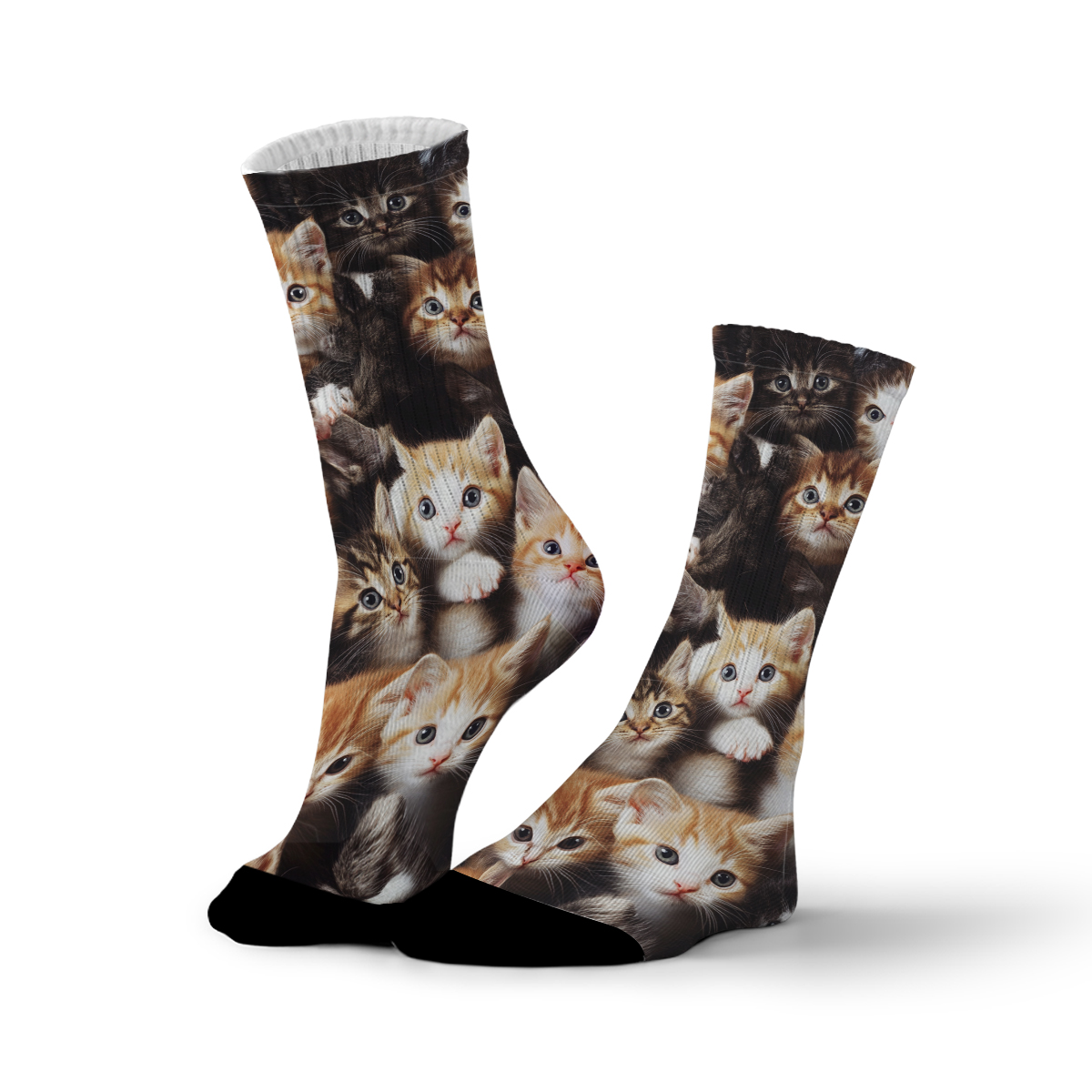 Cute Kitten Collage Unisex Tube Designer Designer Socks C134