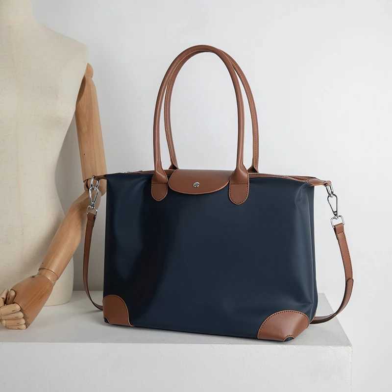 Womens Tote Bag Large Capacity Waterproof Oxford Cloth Women Shoulder Bag Designer Crossbody Bags Foldable Handbags Y250730