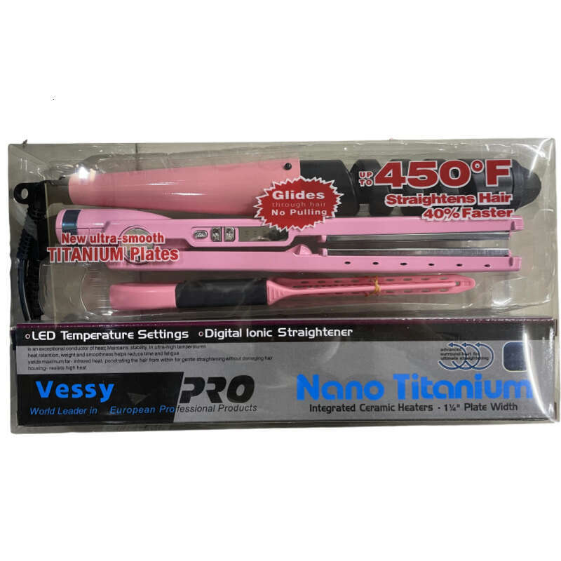 Three-Piece Spiral Iron Comb Set Automatic Curling Wand Straightener Hair Clip Bangs Perm Tool