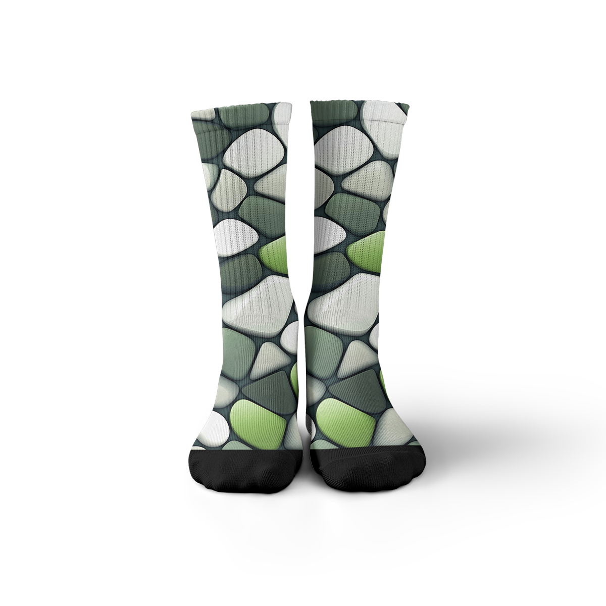 Nature - Inspired Stone Pattern Unisex Tube Designer SocksC120
